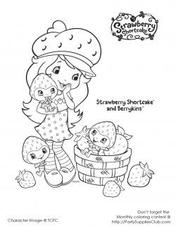 Strawberry Shortcake Coloring Pages Monthly Coloring Contest And Coloring Pages Information